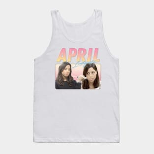 April Ludgate /// Retro Aesthetic Style Fan Design Tank Top